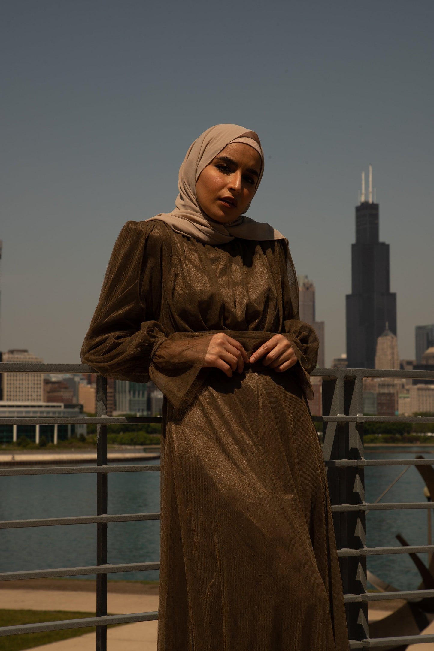 Shireen Maxi Gown - Chocolate