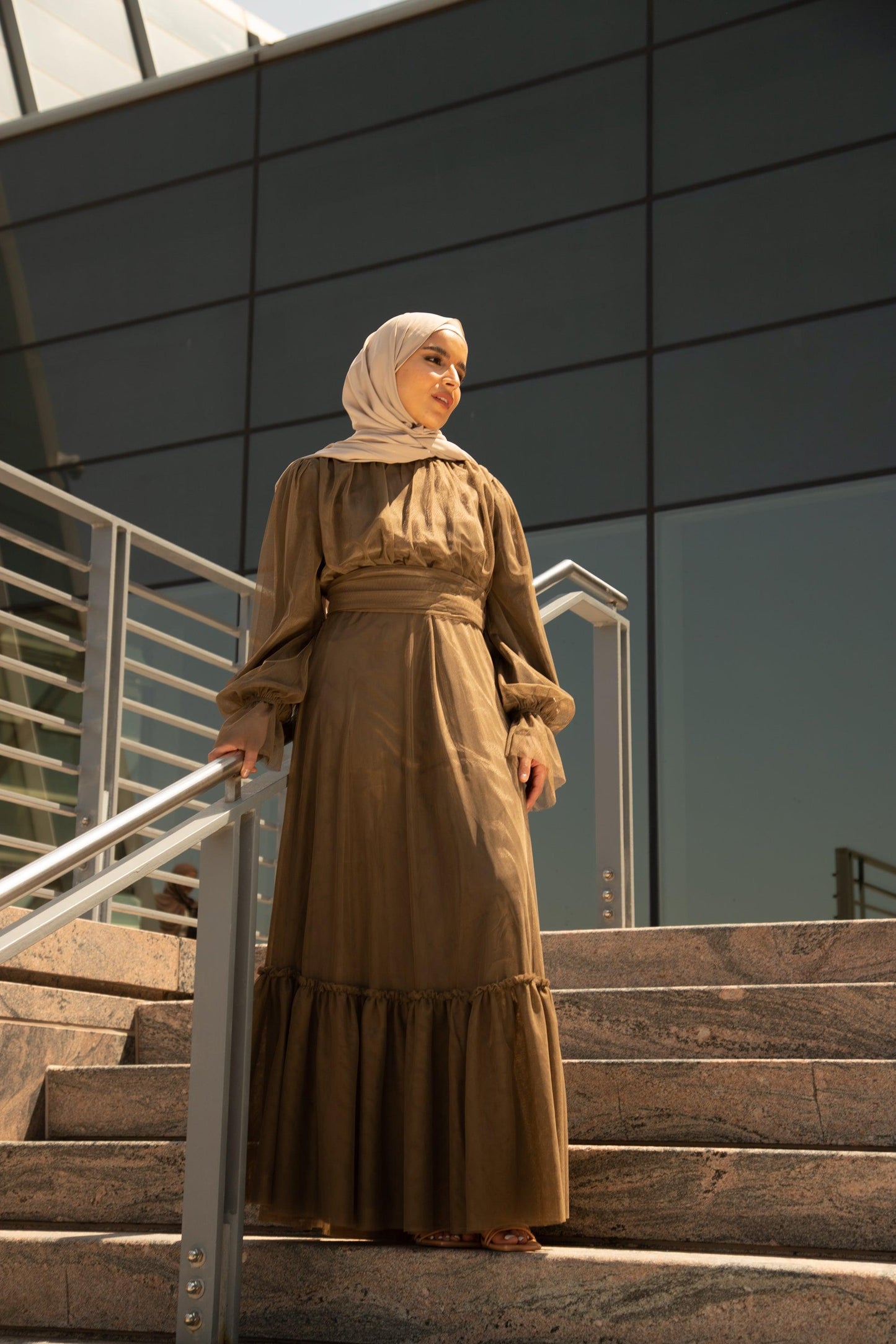 Shireen Maxi Gown - Chocolate