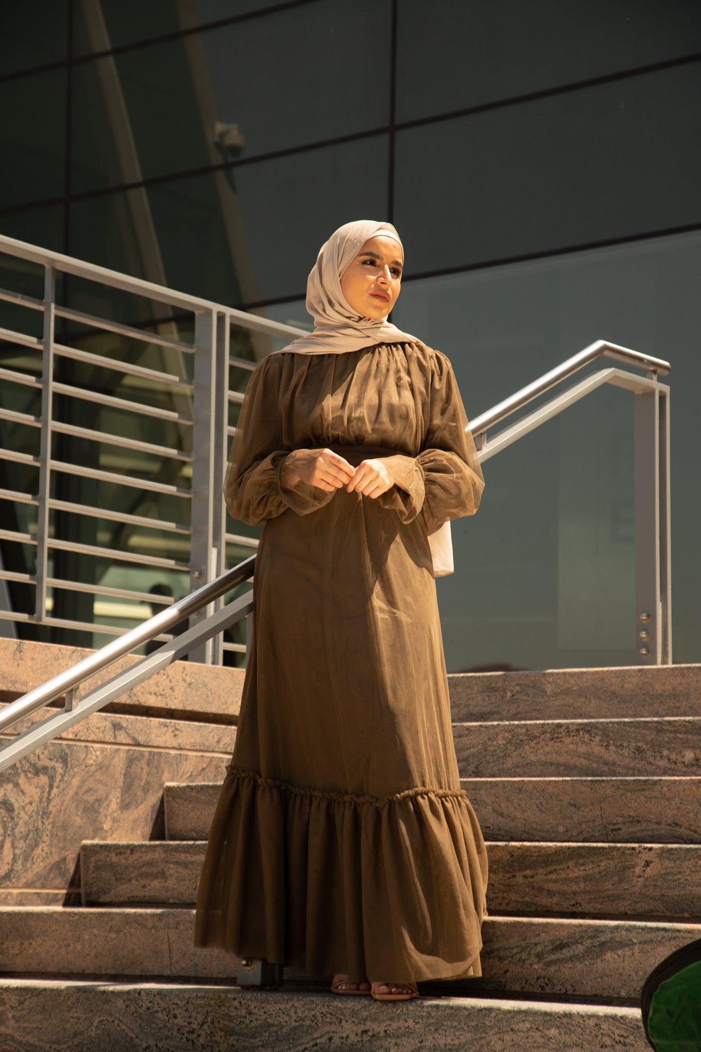 Shireen Maxi Gown - Chocolate