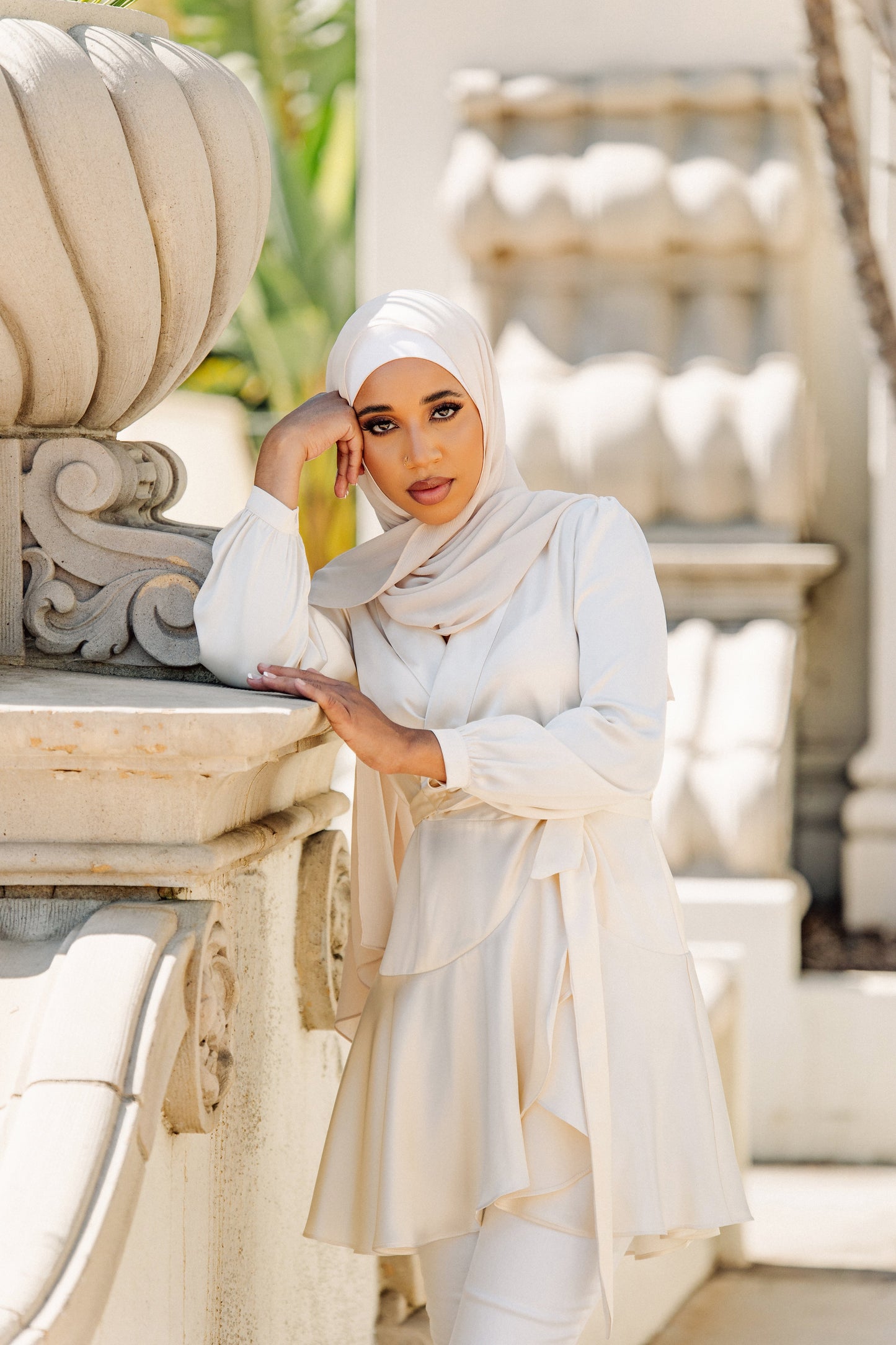 Mila Wrap Tunic - Ivory