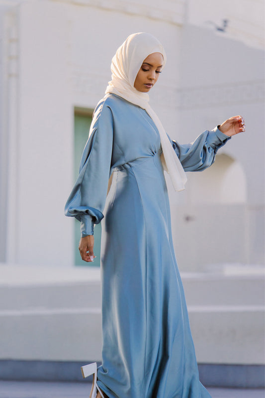 Imelda Batwing Dress - Pale Jade