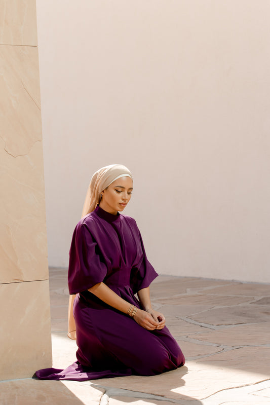 Elmas Maxi Dress - Plum