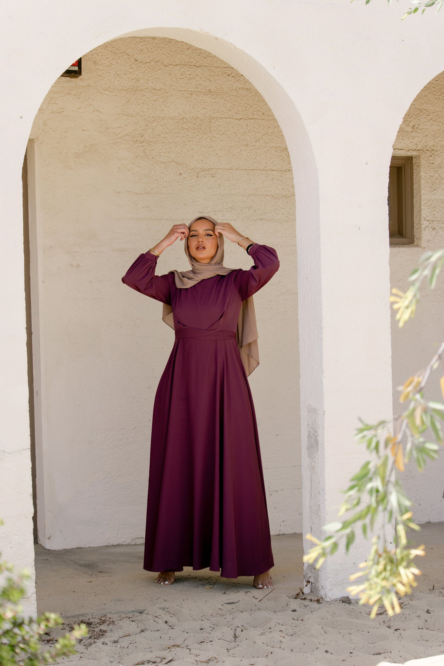 Imani Wrap Maxi Dress - Plum