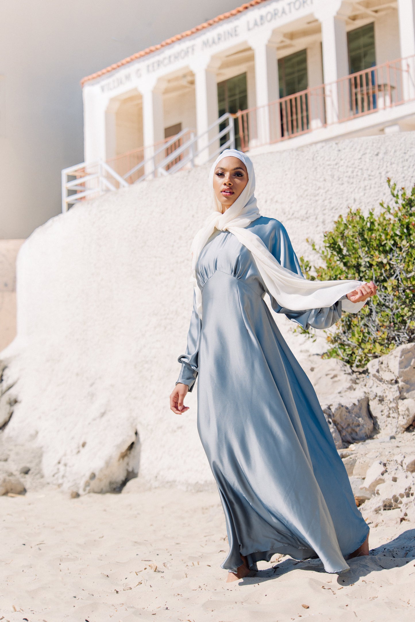 Imelda Batwing Dress - Pale Jade