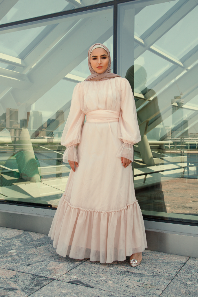 Shireen Maxi Gown - Cream