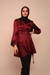 Mila Wrap Tunic - Ruby