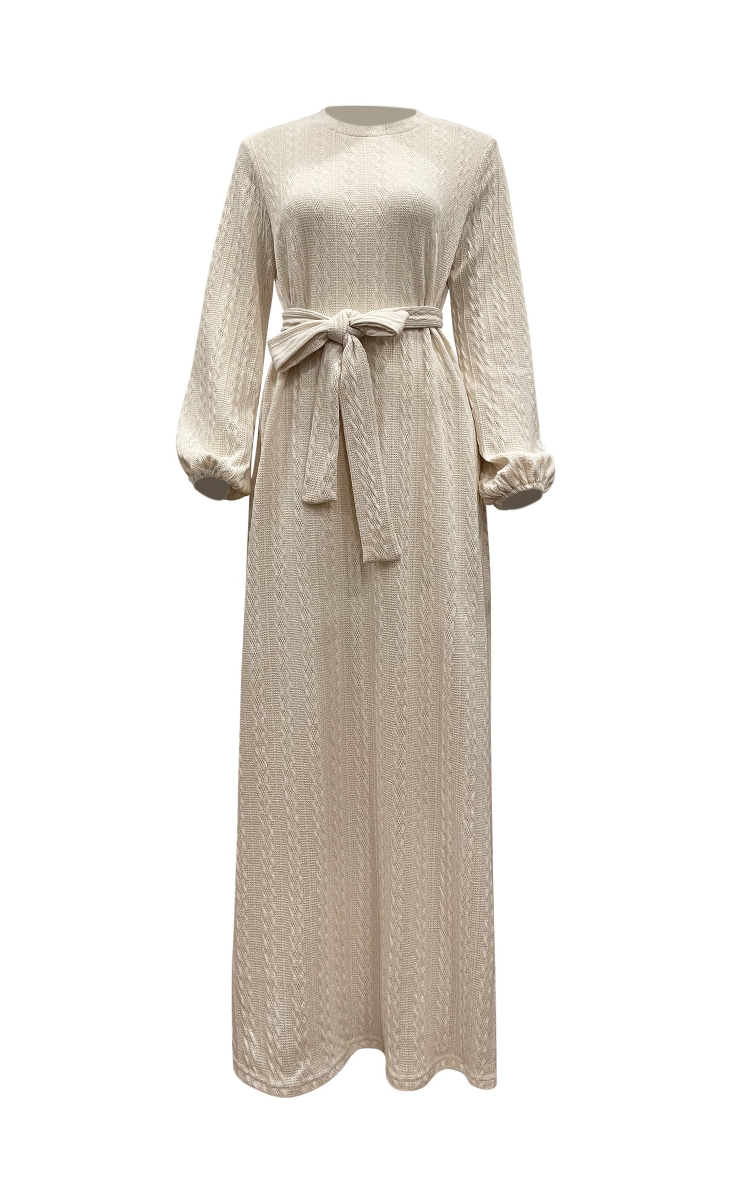 Ayesha Knit Maxi Gown - Vanilla