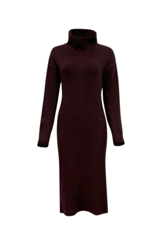 Saima Cowl Neck Knit - Mahogany