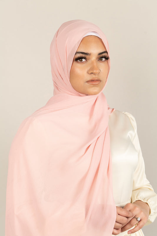 BABY PINK Crepe Chiffon
