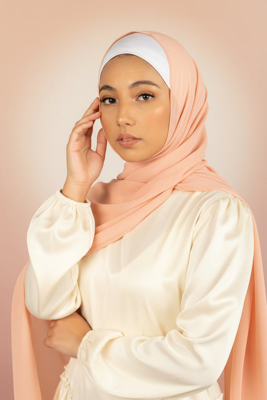 CORAL REEF Georgette Chiffon Scarf