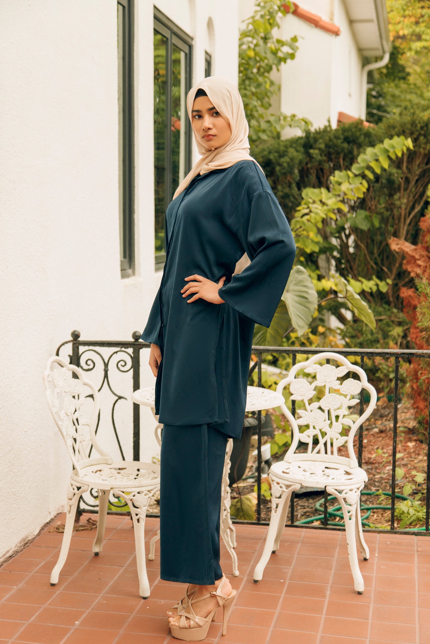 Inaya Two Piece Matching Set - Navy