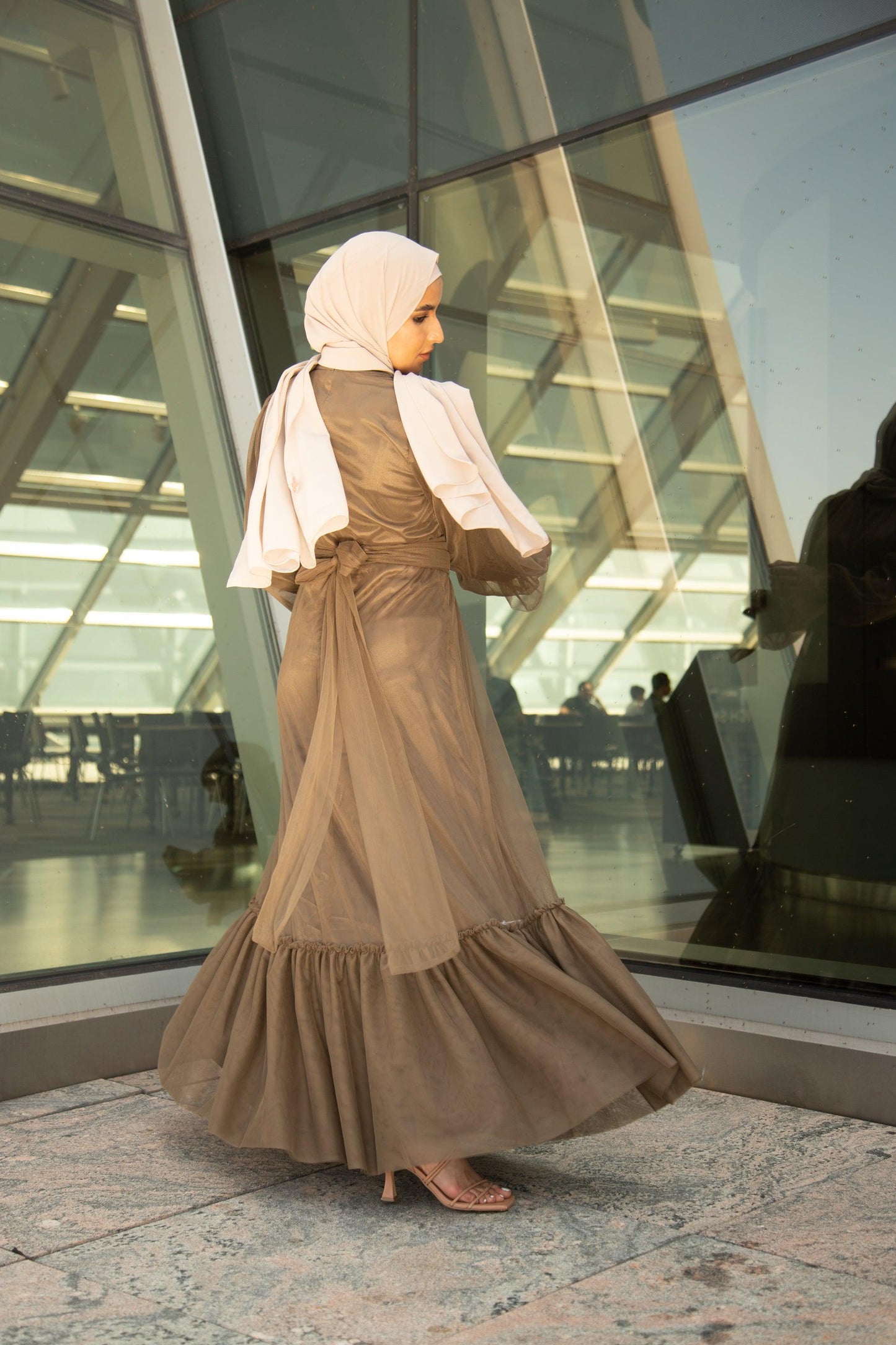 Shireen Maxi Gown - Chocolate