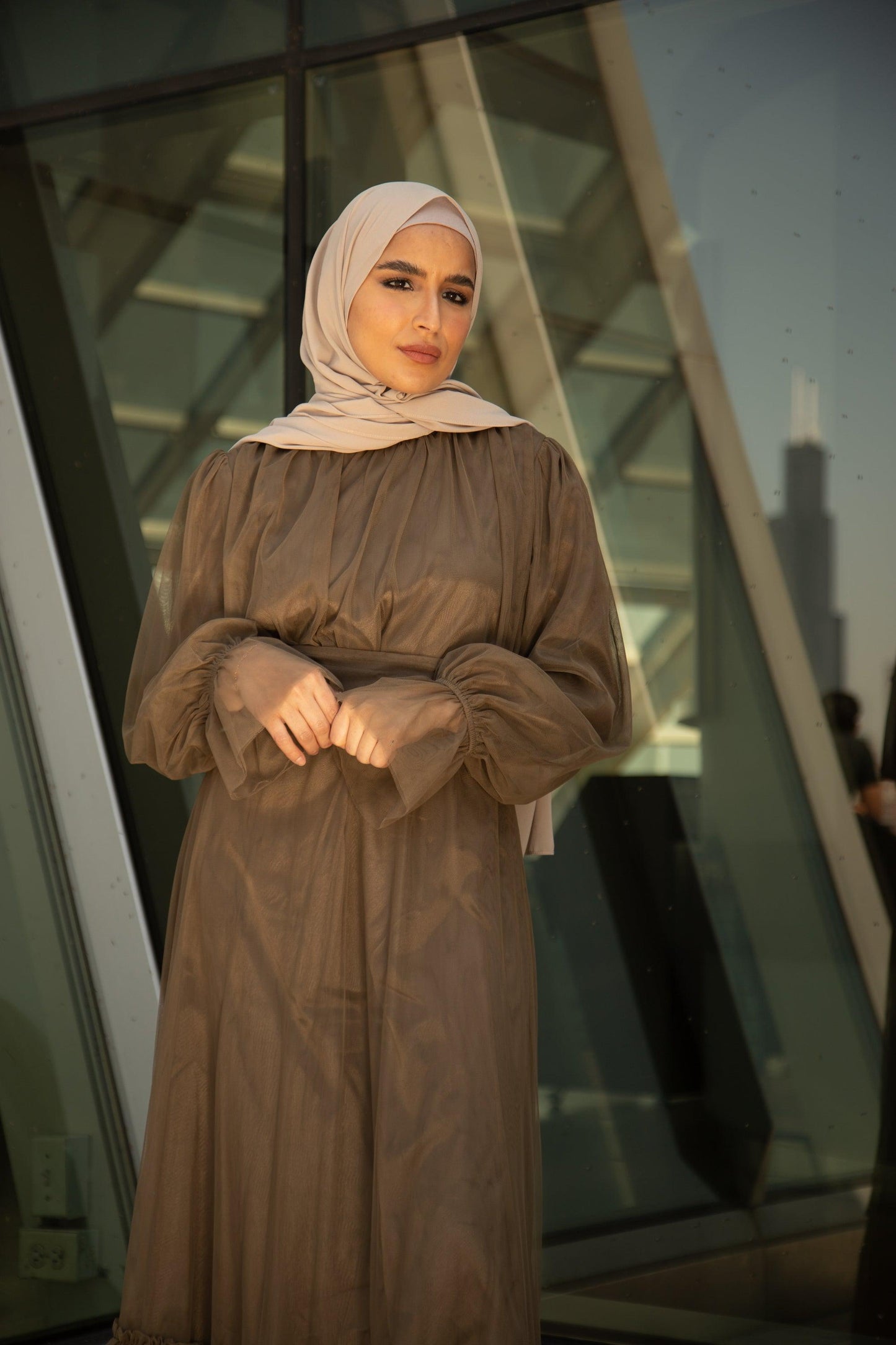 Shireen Maxi Gown - Chocolate