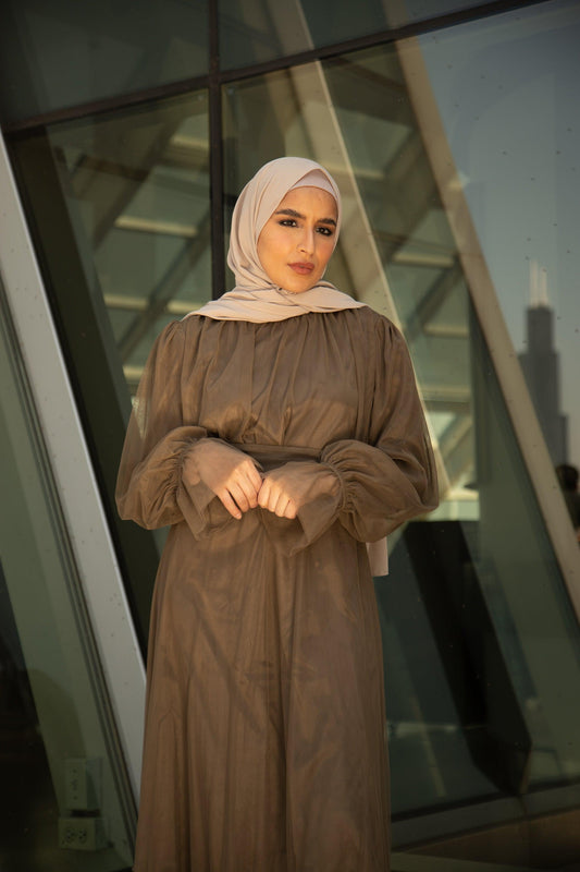 Shireen Maxi Gown - Chocolate