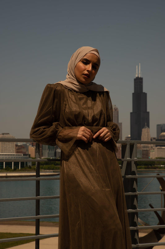 Shireen Maxi Gown - Chocolate