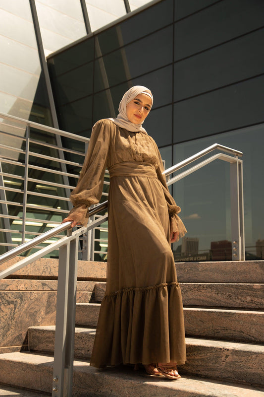 Shireen Maxi Gown - Chocolate