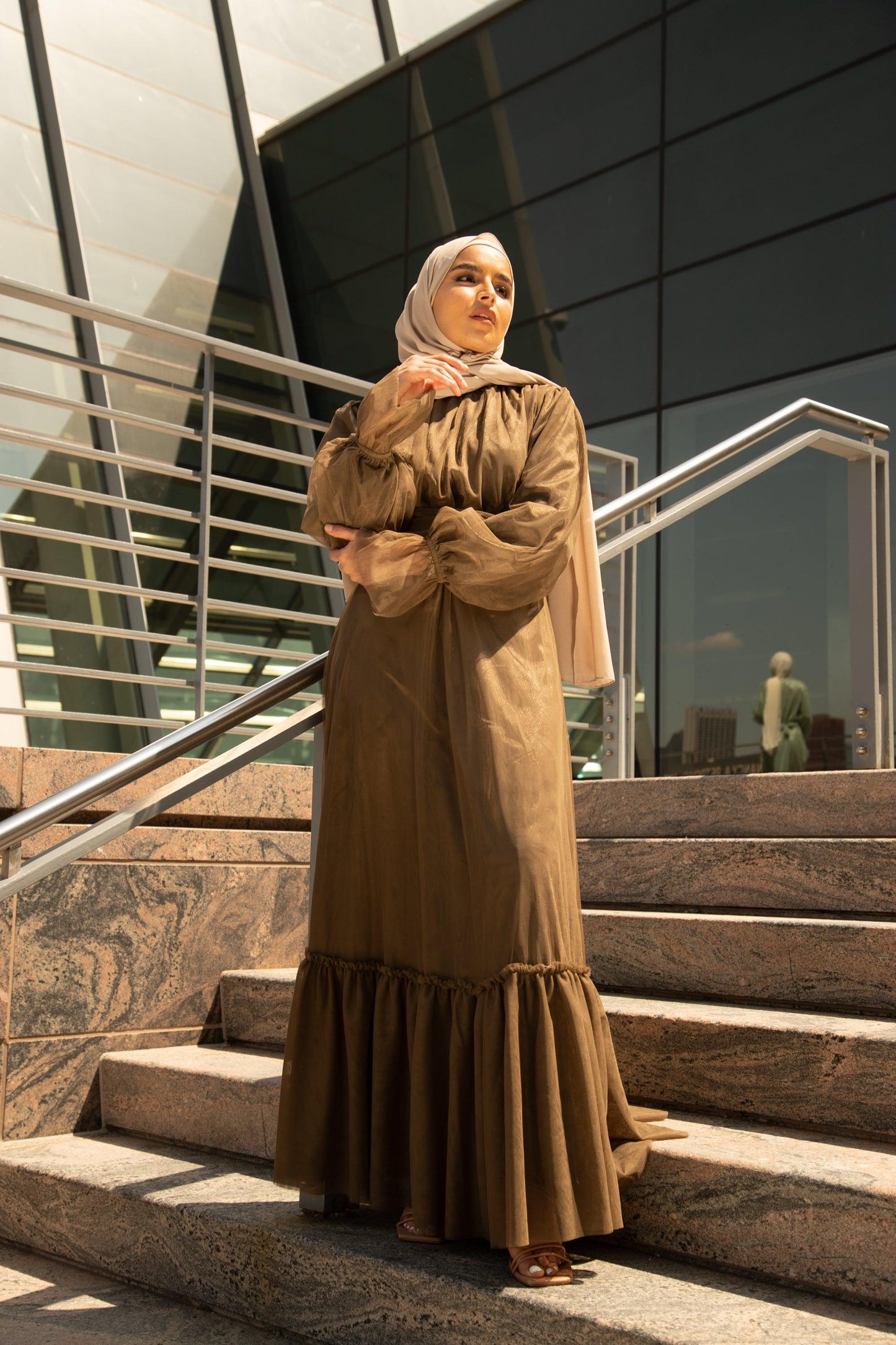 Shireen Maxi Gown - Chocolate