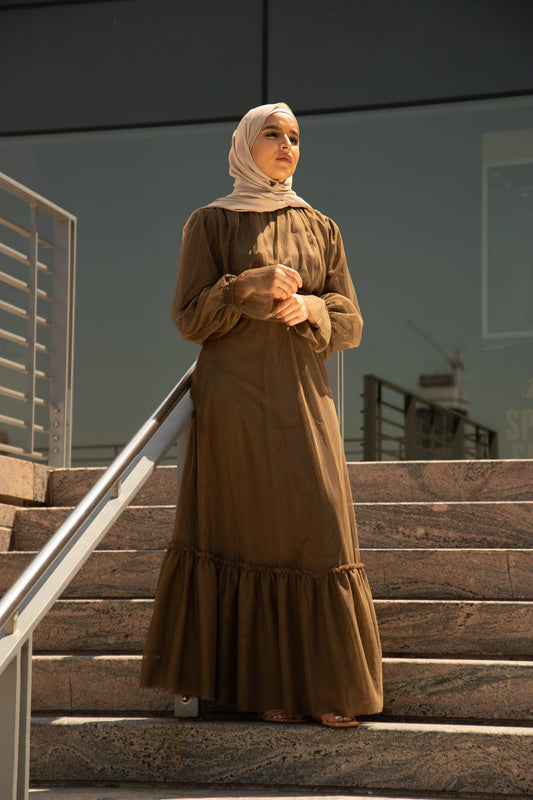 Shireen Maxi Gown - Chocolate