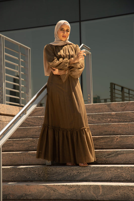 Shireen Maxi Gown - Chocolate