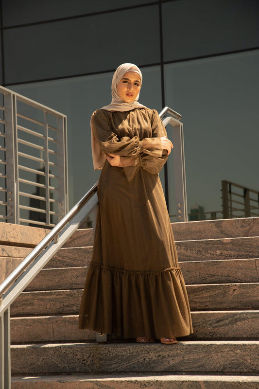 Shireen Maxi Gown - Chocolate