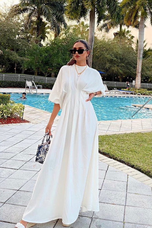 Elmas Maxi Dress - White