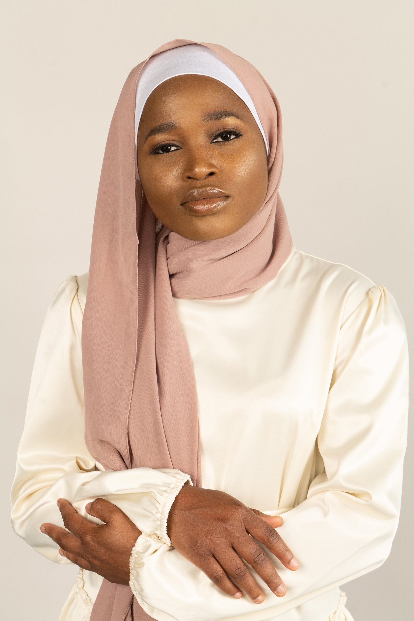 MILKY MOCHA Crepe Chiffon