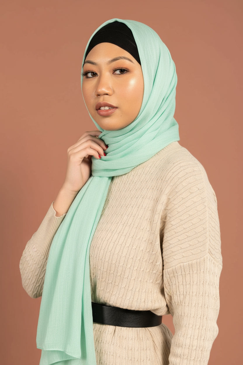 PASTEL MINT Woven Viscose
