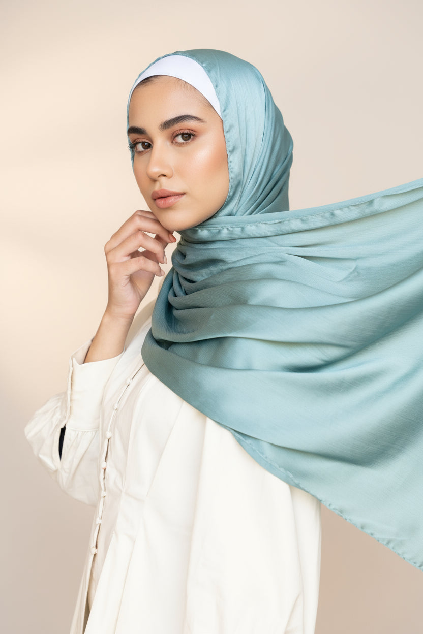 MAJESTIC BLUE Deluxe Satin Crepe