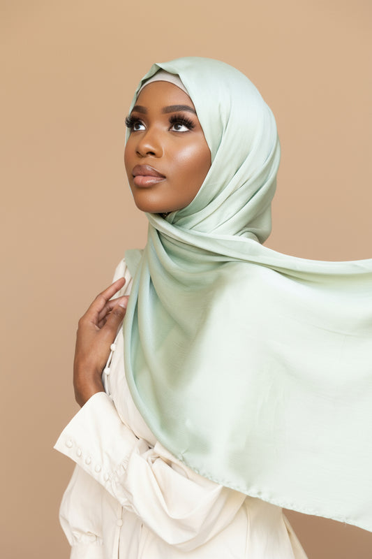 FRESH MINT Deluxe Satin Crepe