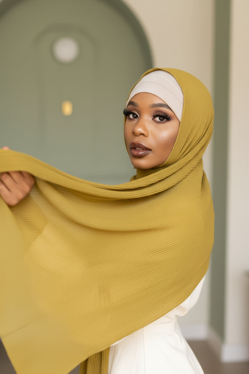 HENNA Pleated Chiffon