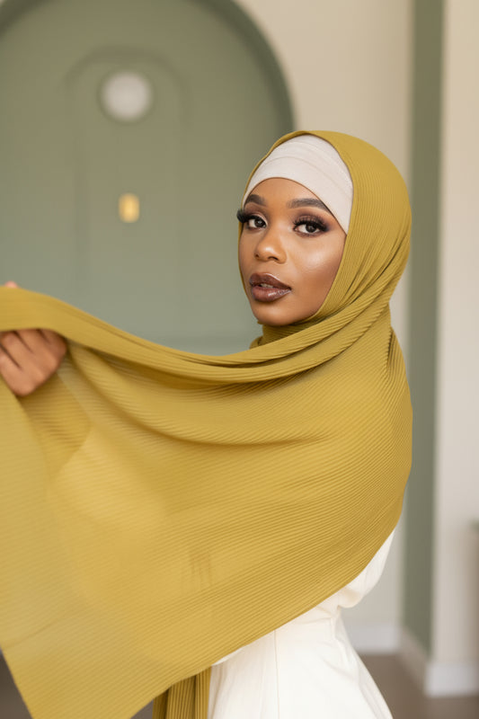 HENNA Pleated Chiffon