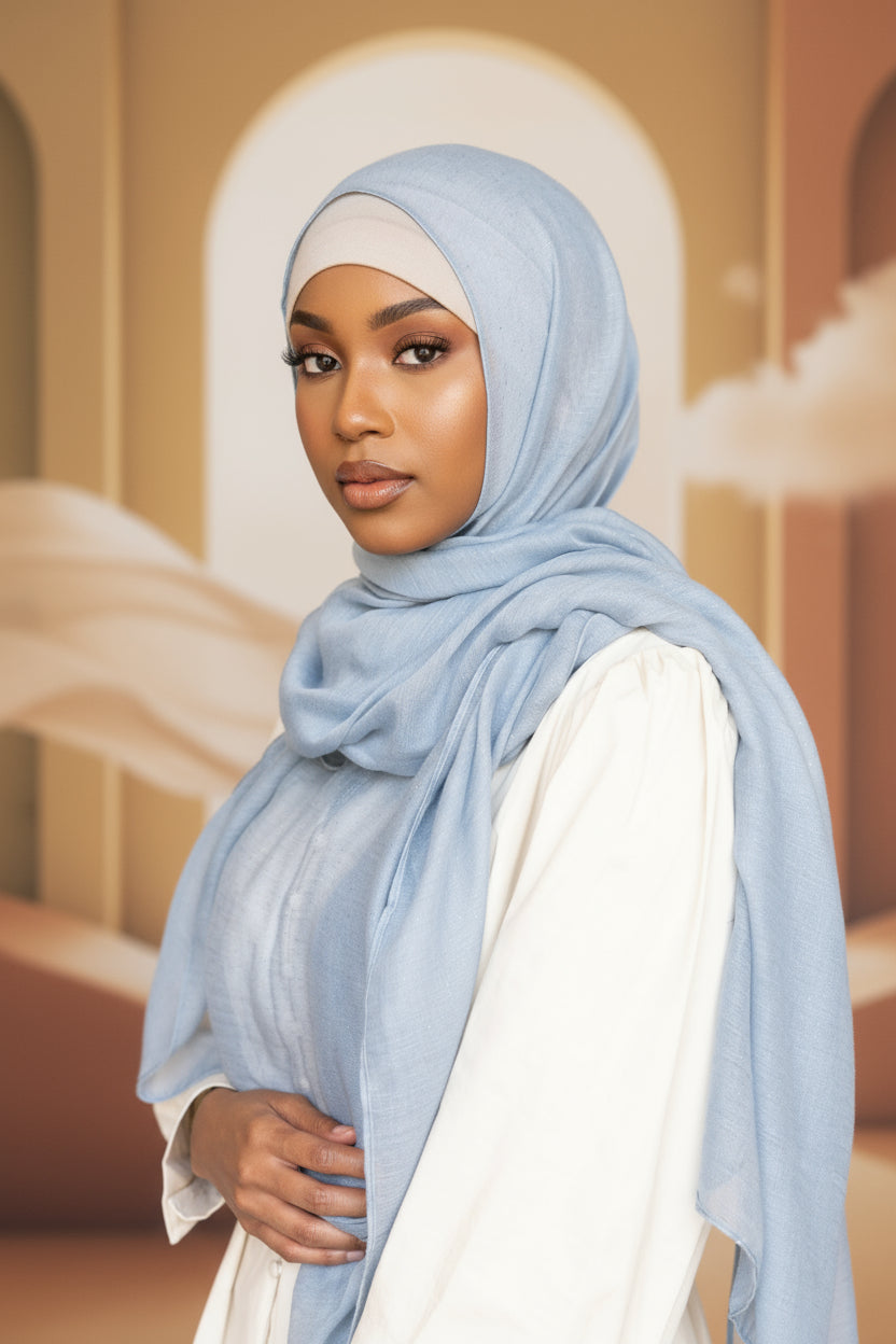 Shimmer Scarf - LIGHT GRAY