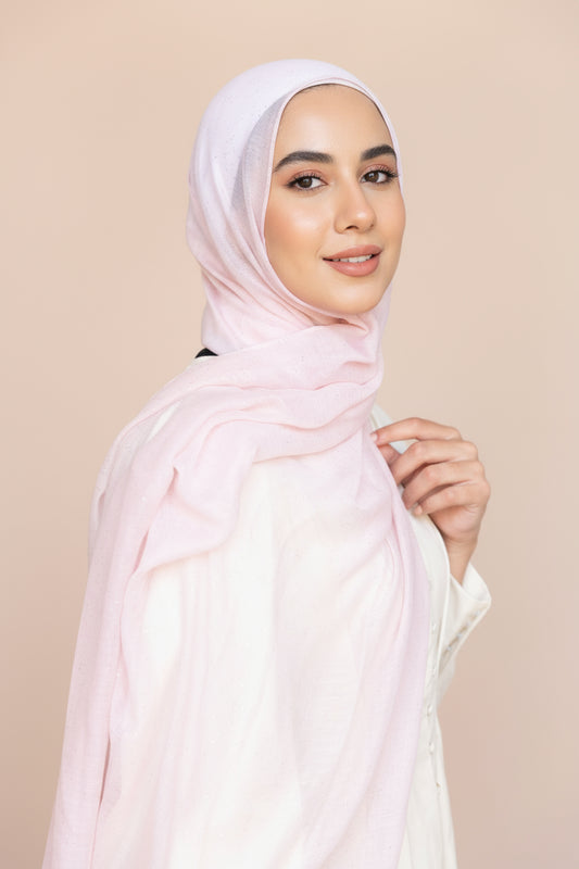 Shimmer Scarf - FAIRY PINK