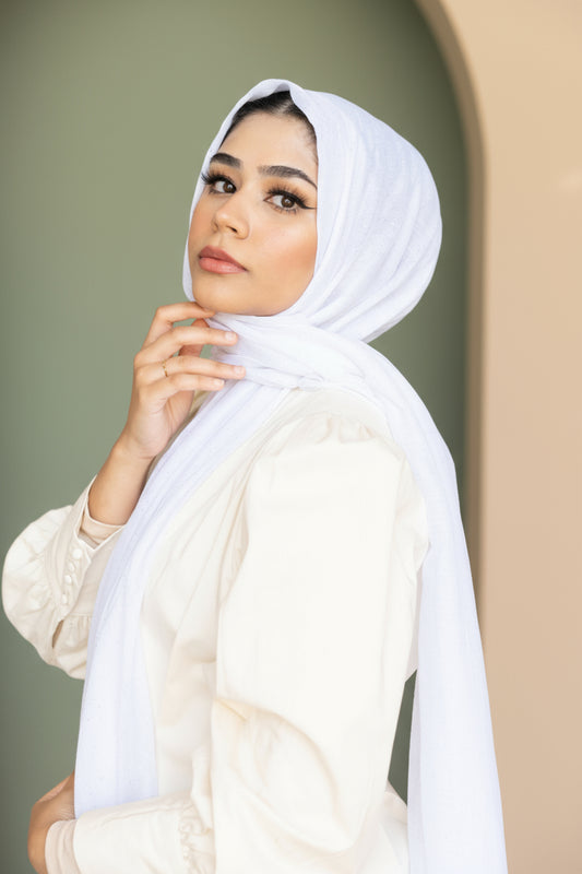 Shimmer Scarf - SNOW