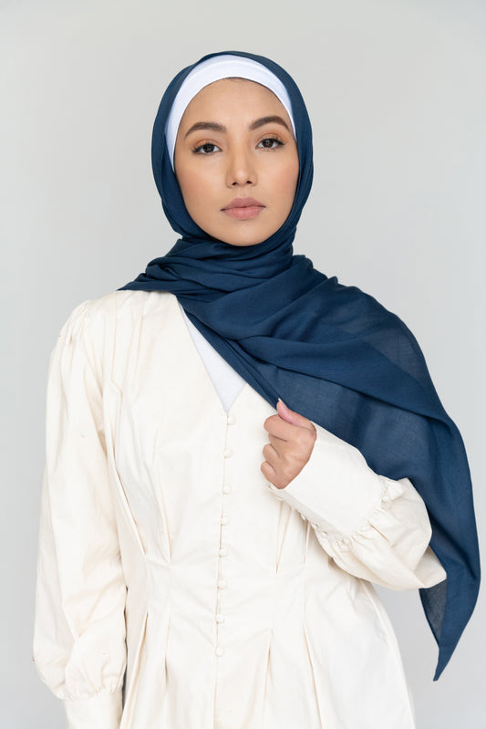 Basic Blue Premium Modal Woven Ecovero™