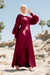 Imelda Batwing Dress - Ruby