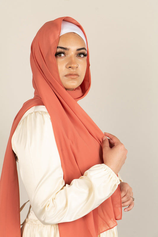 SUNSET Georgette Chiffon Scarf