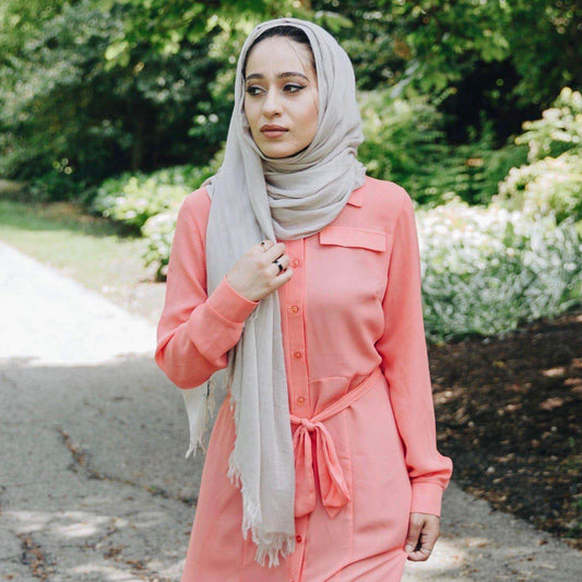 CLOUD GRAY Woven Viscose