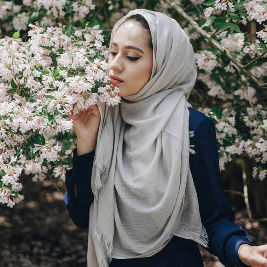 CLOUD GRAY Woven Viscose