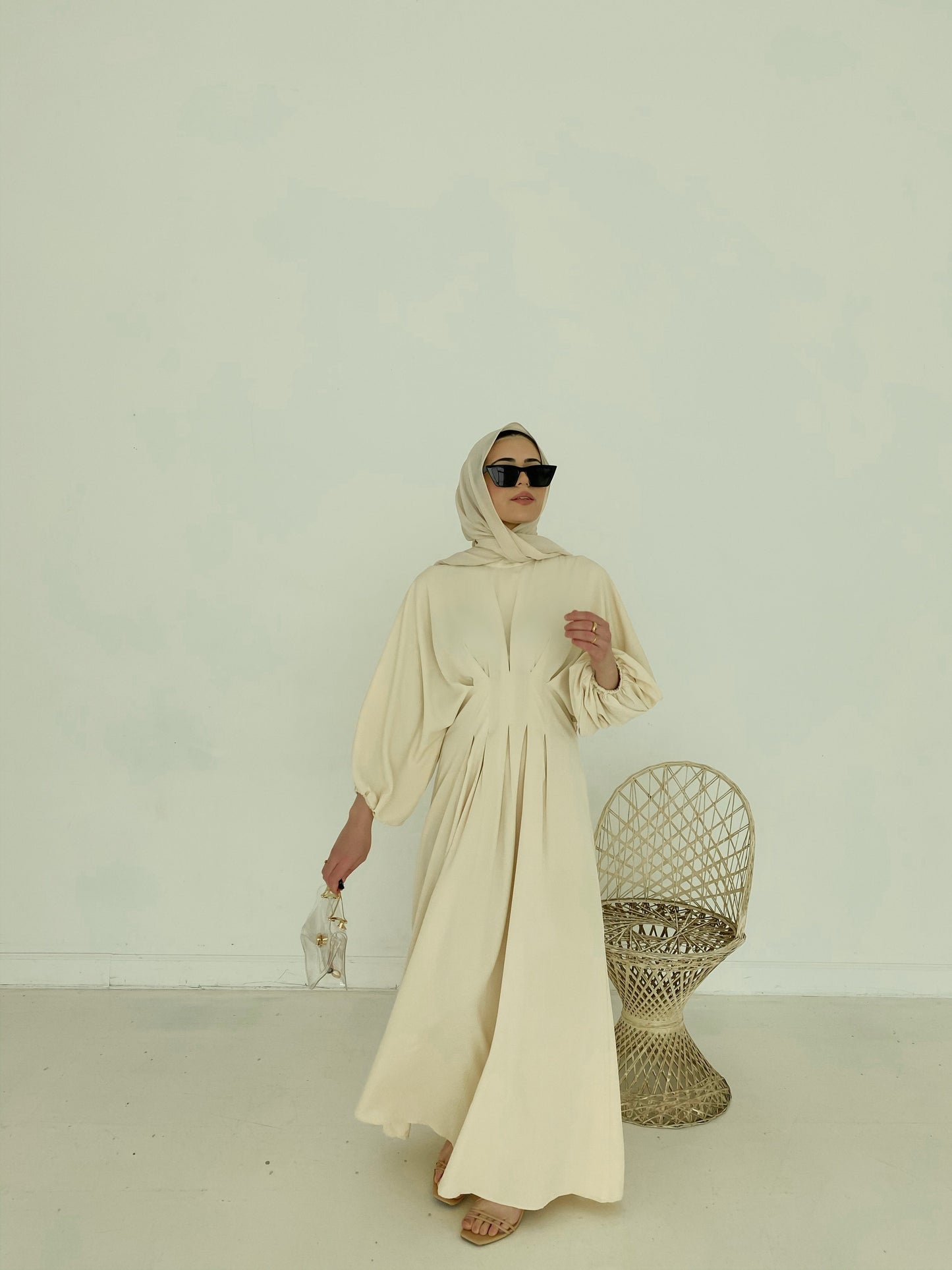 Elmas Maxi Dress - Cream