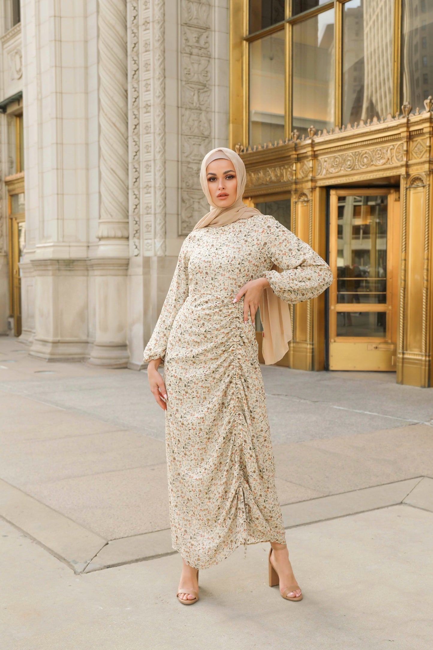 Ansa Forest Maxi Dress