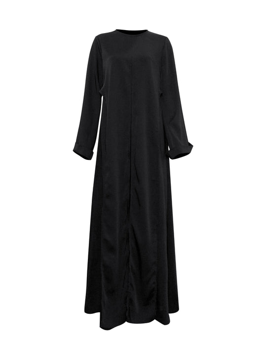 Iman Wrap Dress - Midnight Black