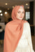 MATTE CORAL Crepe Chiffon