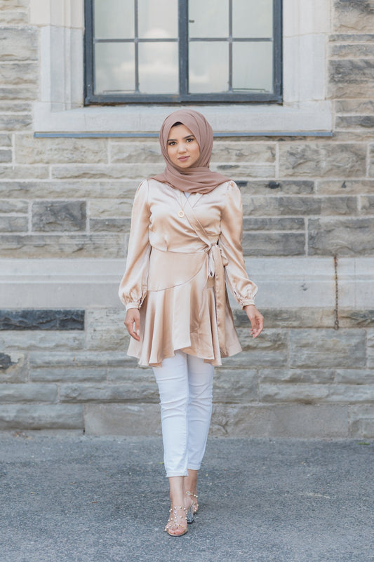 Mila Wrap Tunic - Gold