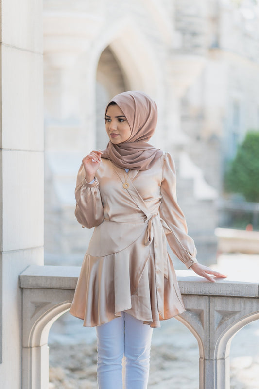 Mila Wrap Tunic - Gold