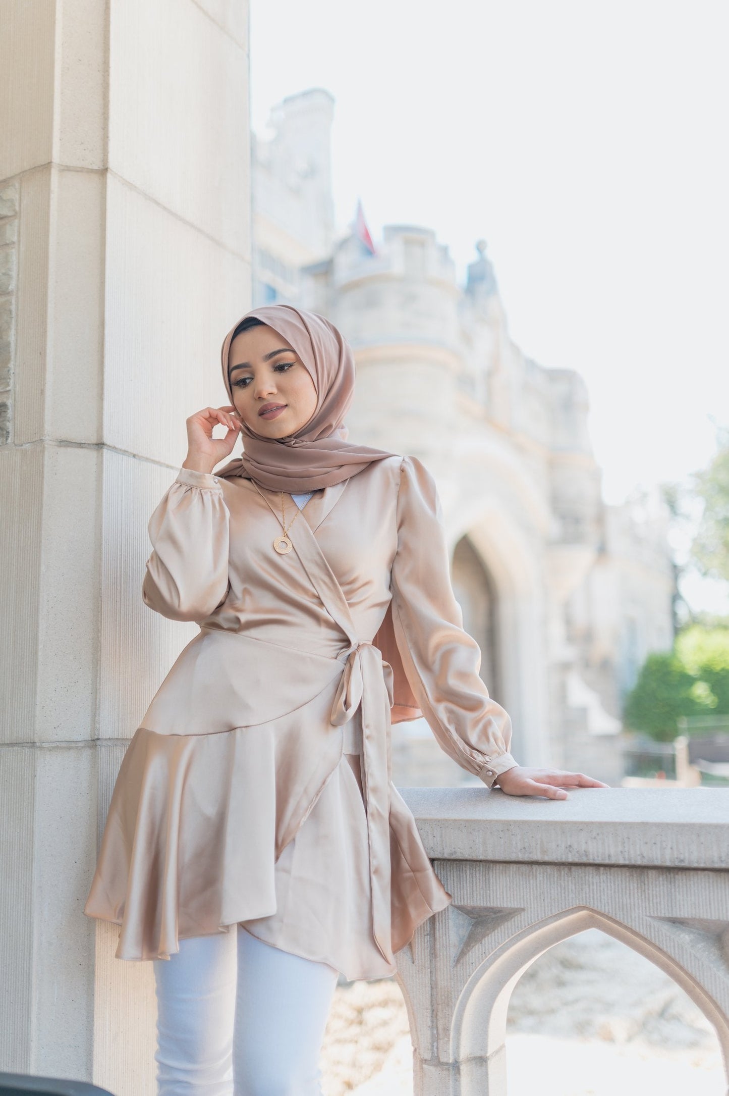 Mila Wrap Tunic - Gold