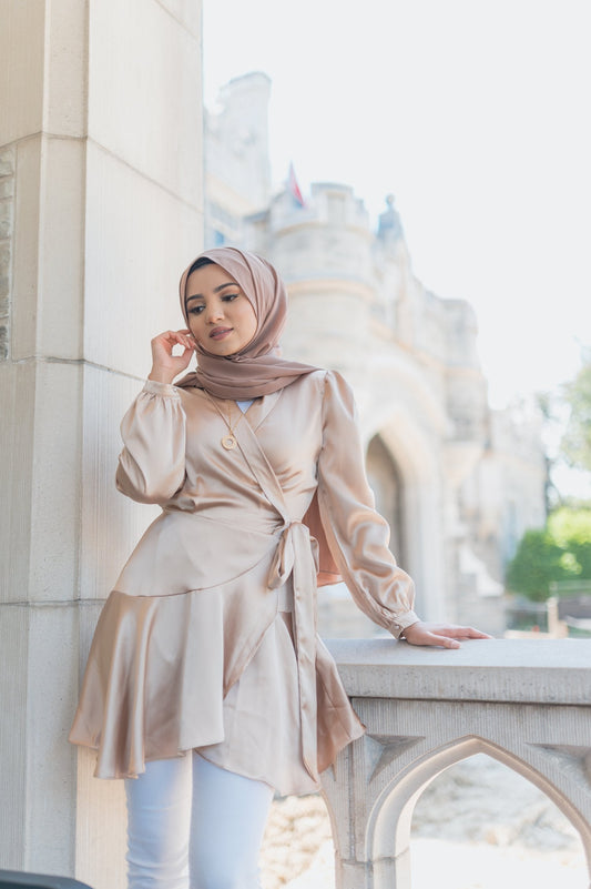 Mila Wrap Tunic - Gold