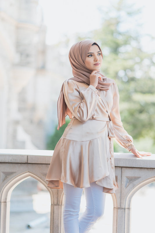 Mila Wrap Tunic - Gold