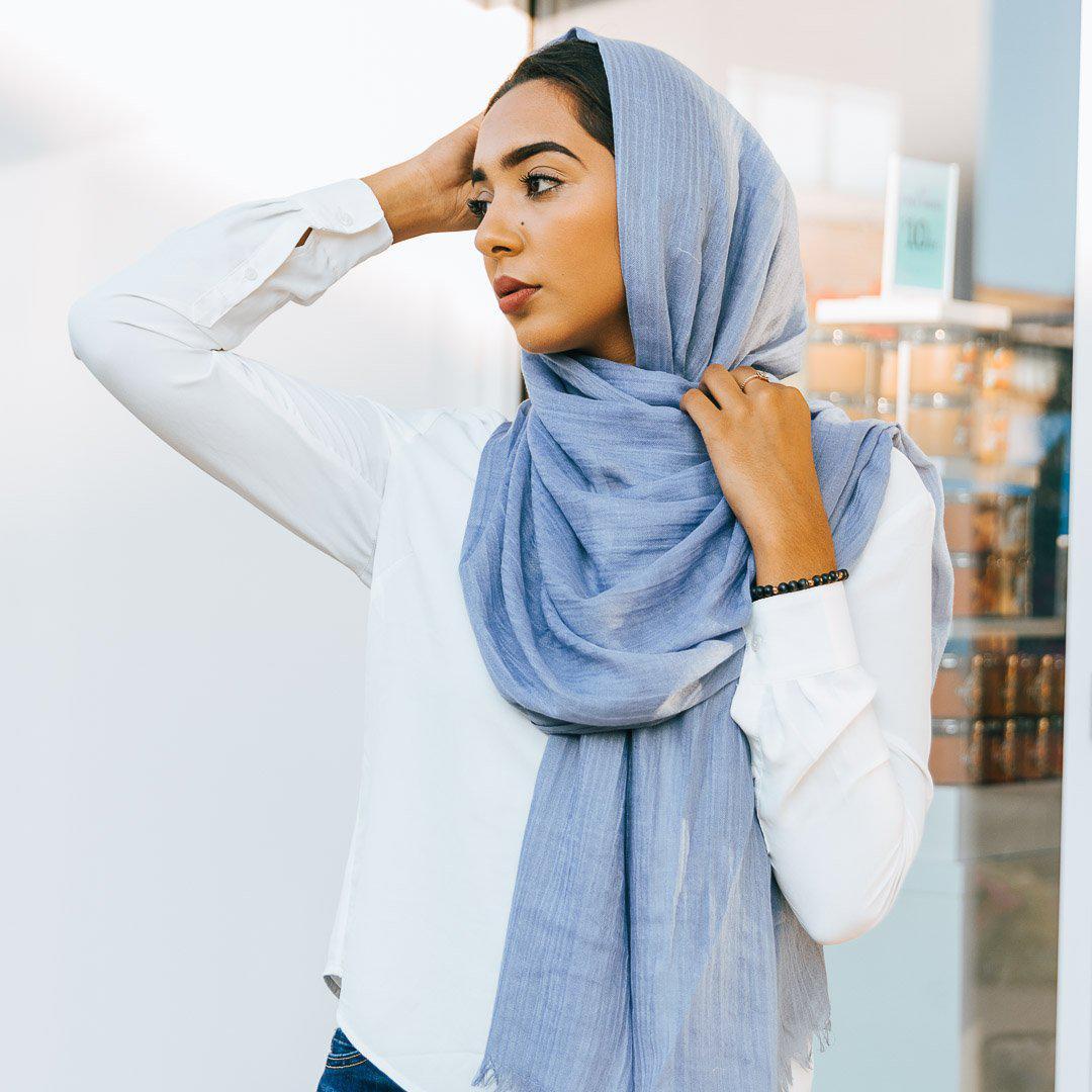 PIGEON BLUE Woven Viscose