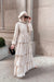 Tiered Polka Dot Maxi Dress - Sand Dunes
